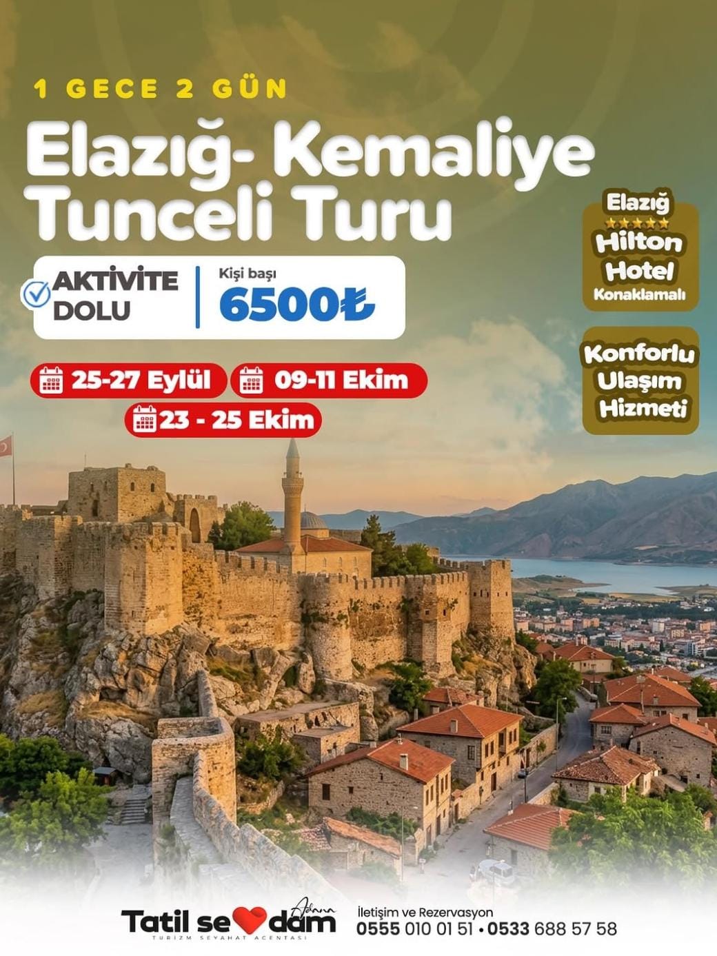 TUNCELİ • ELAZIĞ • MUNZUR GÖZELERİ • HARPUT • KEMALİYE • KARANLIK KANYON